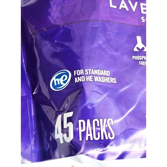 Open Nature Liquid Laundry Packs Fights Stains Lavender Scent 45 Pack Detergent - Picture 3 of 10